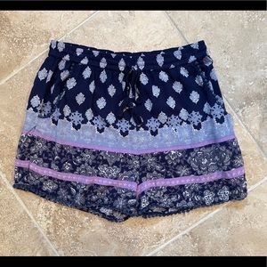 FRANCESCA’S BLUE RAIN SHORTS